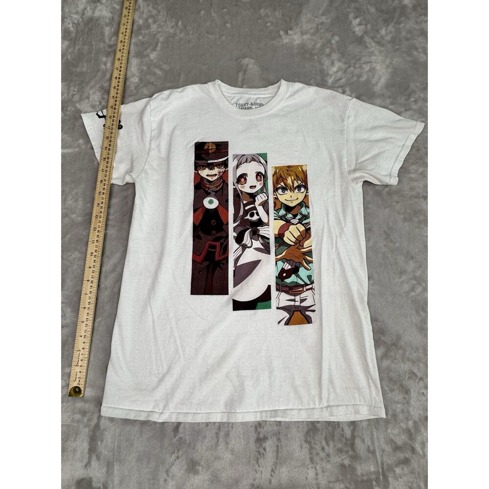 Toilet Bound Hanako-Kun T Shirt ‎ Size Medium White Short Sleeve Anime Cartoon